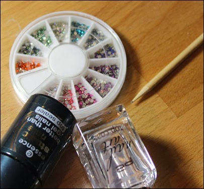 0 Tutorial Glitzersteine Strasssteine applizieren 1