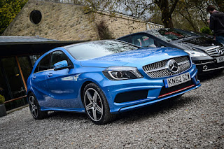 Blue Mercedes Benz A Class