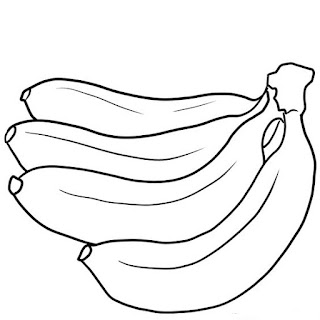 Gambar pisang hitam putih