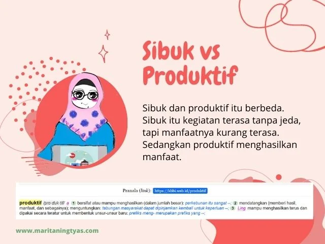 perbedaan sibuk dan produktif