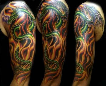 Chinese Sleeve Dragon Tattoo