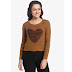 Brown Solid Sweater