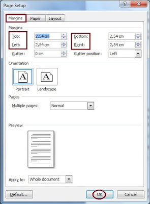  tentunya pengguna akan dipertemukan dengan margin Cara Mengatur Margin di Ms Word 2007