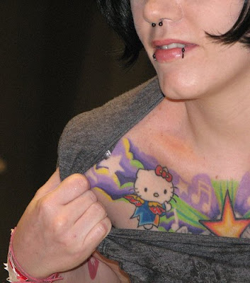 READ MORE - girls chest tattoos with WEIRD tattoos