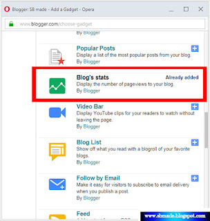 How to add Total Pageviews gadget