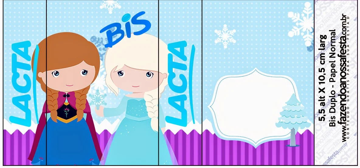 Frozen Babies in Christmas Free Printable Candy Bar Labels.