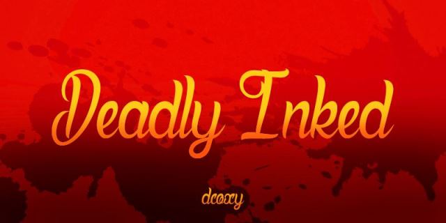 Deadly Inked Free Font