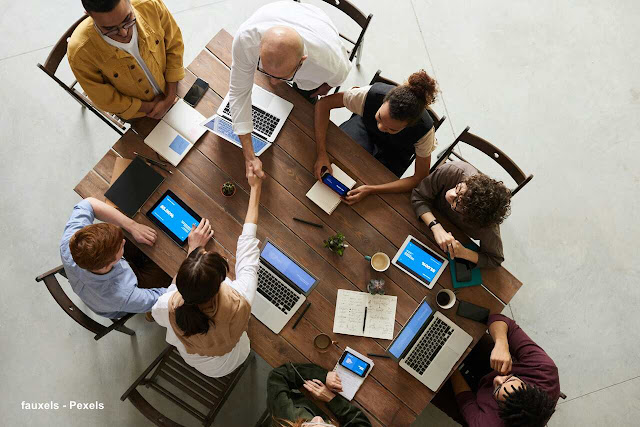 Reunião de empreendedores.