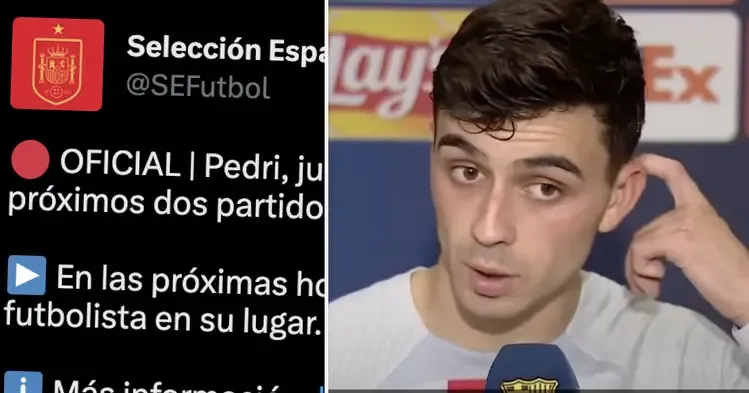 Pedri withdrawn from Spain's squad list as he suffers relapse