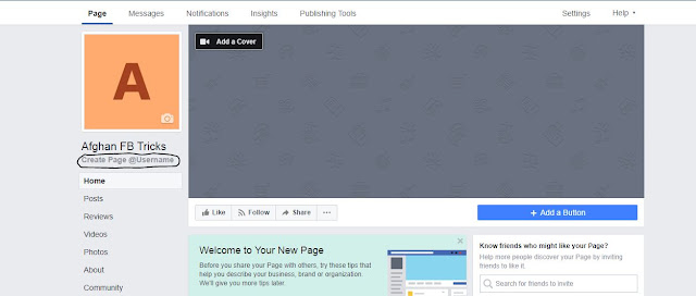 open - Create Facebook Page