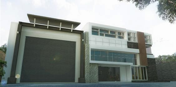 JASA DESAIN RUMAH MURAH: Gambar Tampak Gudang Kantor dan 