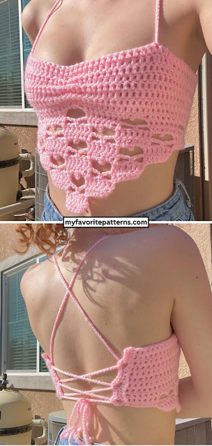 Free Crochet Heart Top Pattern