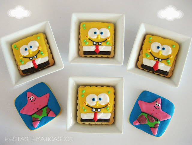 Galletas decoradas bob esponja