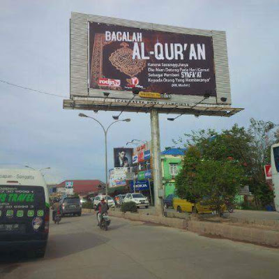 4 Billboard 'Dakwah' di Sangatta Kaltim Ini Tuai Pujian Netizen