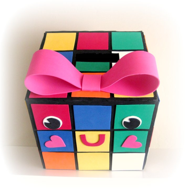Peppermint Plum: {RUBIE - My Rubiks Cube Valentine Box}