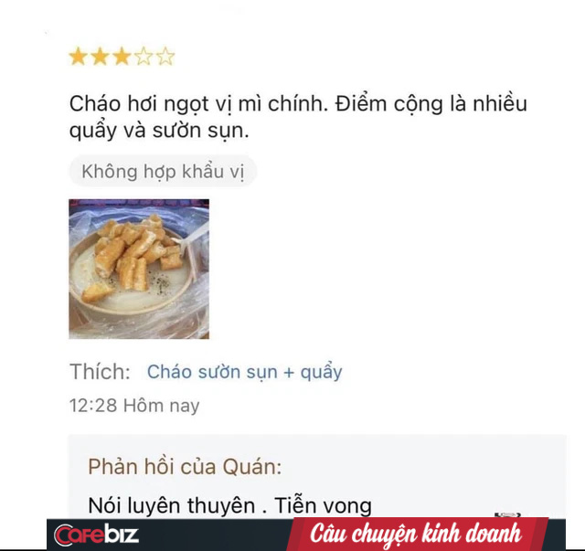 Ngỡ ngàng trước thái độ của chủ quán cháo sườn nổi tiếng Hà Nội: Đốp chát tay đôi với khách trên ứng dụng online, đuổi khách tiễn vong, chê khách luyên thuyên, rảnh - Ảnh 1.