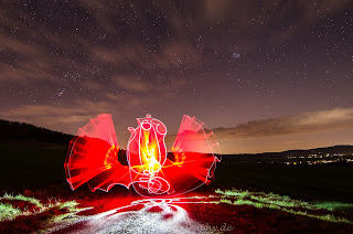 Lightpainting Lichtkunst Weserbergland Olaf Kerber