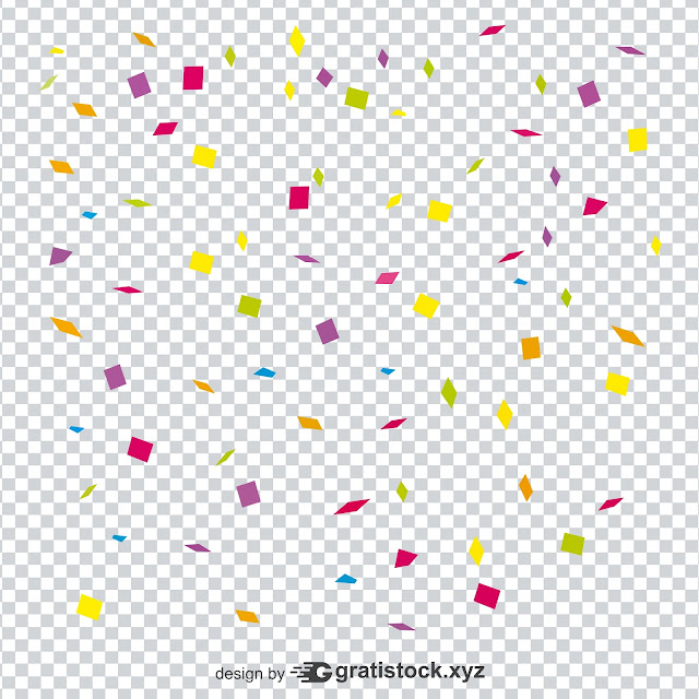 Free Download PNG of Colorful Confetti Background 