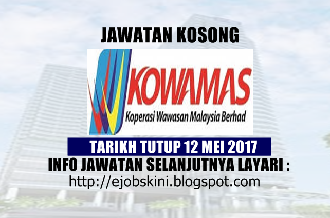 Jawatan Kosong Koperasi Wawasan Malaysia Berhad (KOWAMAS 