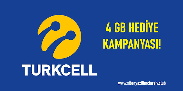 TURKCELL 4GB HEDİYE KAMPYANYASI!