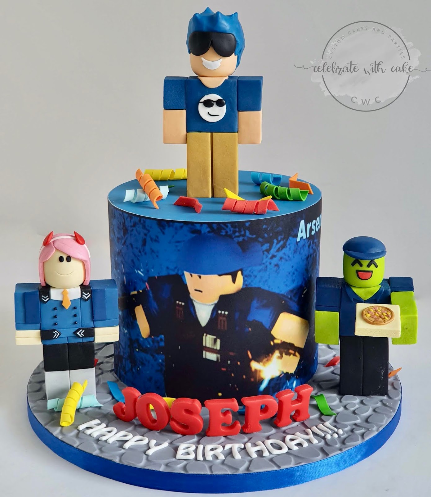 Celebrate With Cake Roblox Avatar Single Tier Cake - willy wonka avatar on roblox