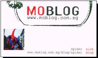 My Moblog Name Card