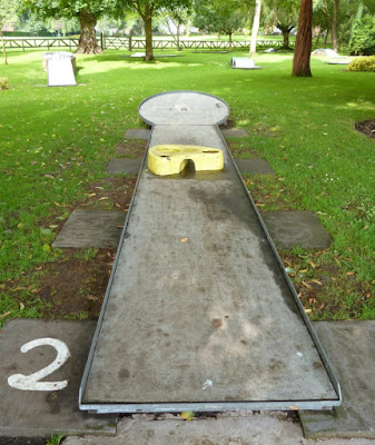 Miniature Golf course at Cae Glas Park in Oswestry