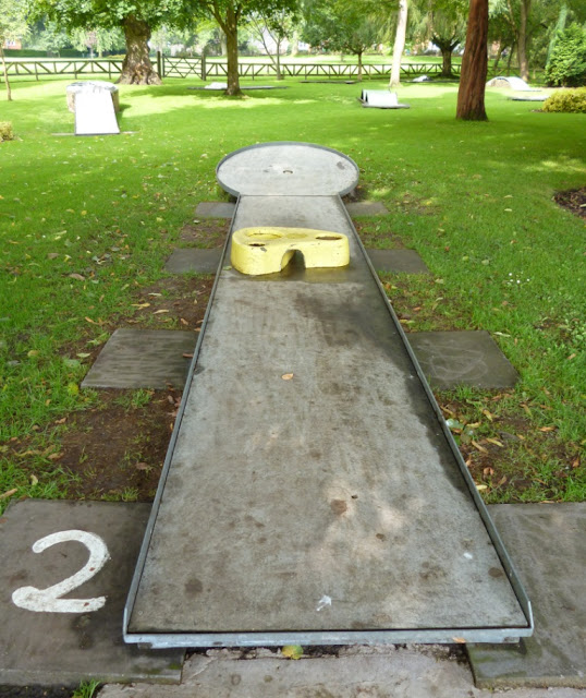 Miniature Golf course at Cae Glas Park in Oswestry