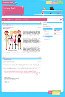 fashionholic blogger template