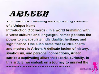 meaning of the name "ARLEEN"