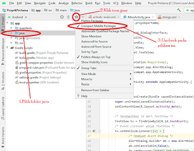 cara merubah package name android studio