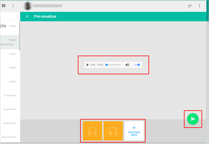 Pré-visualizar arquivo de áudio no whatsapp web
