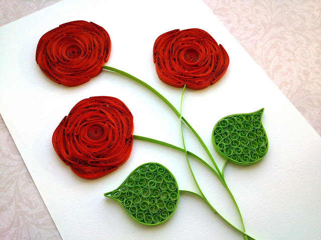 paper quilling rose