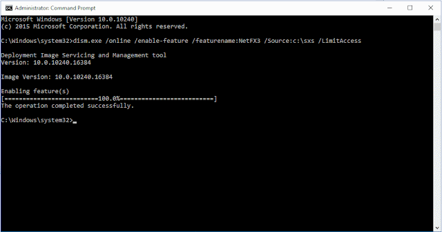 proses installasi net framework3.5 secara offline