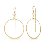 gold hoop earring