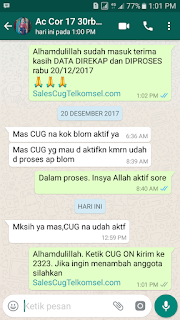 Testimoni Sales CUG Telkomsel 27 Desember 2017