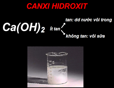 công dụng của canxi hidroxit