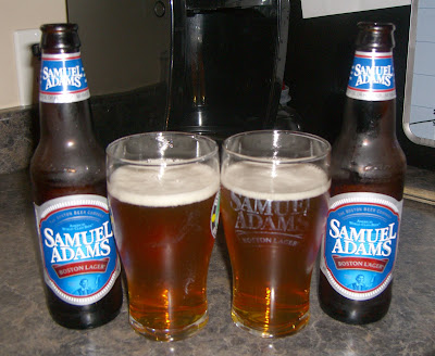 sam adams beer glass. (This eer comes in at 4.75