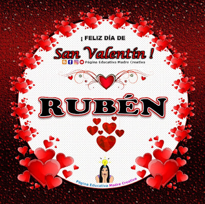 Feliz Día de San Valentín - Nombre Rubén