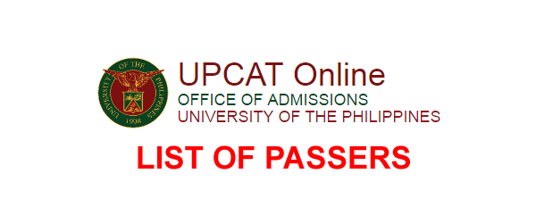 List of Passers: UPCAT Results 2016-2017