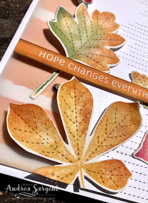 Autumn leaves float across the card to showcase Stampin' Up!'s Pumpkin Pie and Love of Leaves, created by Andrea Sargent, Valley Inspirations, Australia