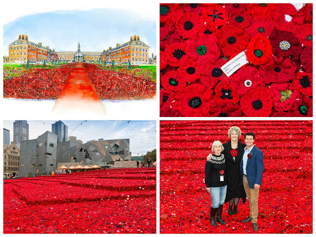 5,000 Poppies at RHS Chelsea Flower Show collage