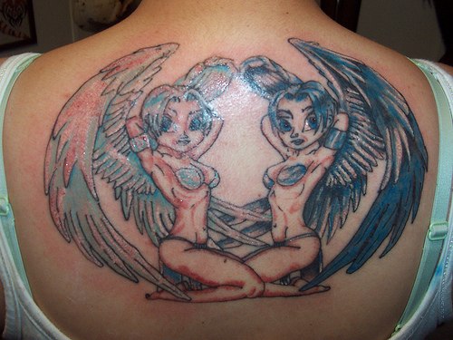 angel tattoo for women