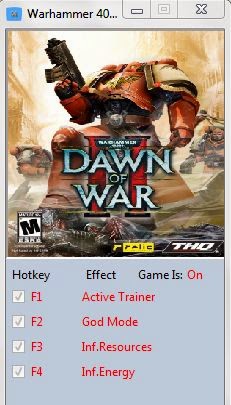 warhammer 40000 dawn of war 2 retribution Trainer