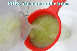 DIY homemade cucumber facial mist for skin brightening , cucumber juice images