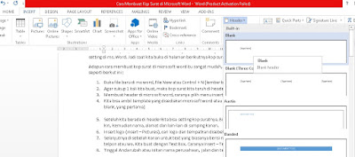 Cara Membuat Kop Surat di Microsoft Word