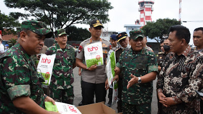 Pangdam III Siliwangi Lepas Pengiriman Bantuan 60 Ribu APD Untuk Beberapa Propinsi di Indonesia