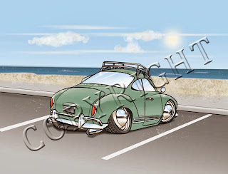 VW Ghia - Art Print (8"x10" or 5"x7")