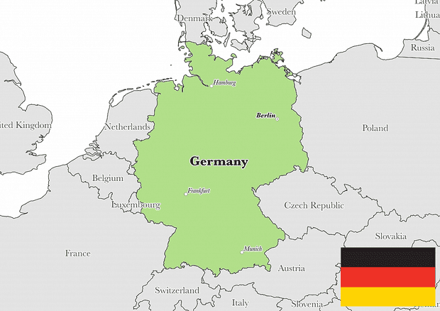  Peta  Negara Jerman  Lengkap dengan Kota  Sumber Daya Alam 