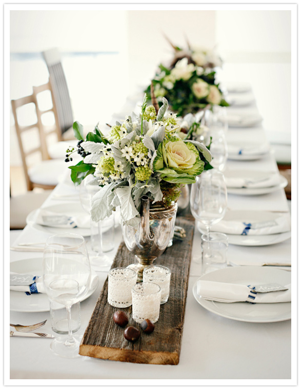 picture of a wedding table with sash